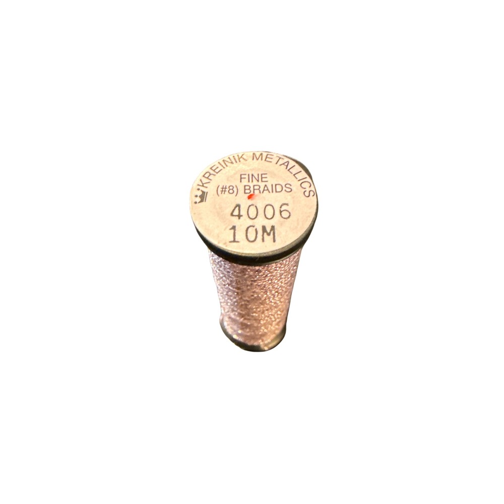 Kreinik Fine #8 Braid Thread 10M Rosehip Pink New Metallic 4006 Needlepoint